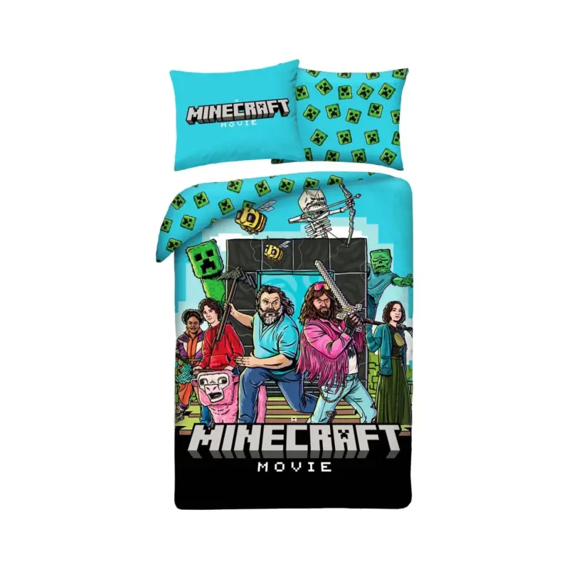 Minecraft Movie Bedding Set Ver. 2 140 x 200 cm / 70 x 90 cm Hoge Kwaliteit