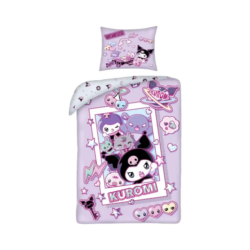 Sanrio Kuromi Ver. 2 bedding set, 140 x 200 cm / 70 x 90 cm Beperkt Aanbod