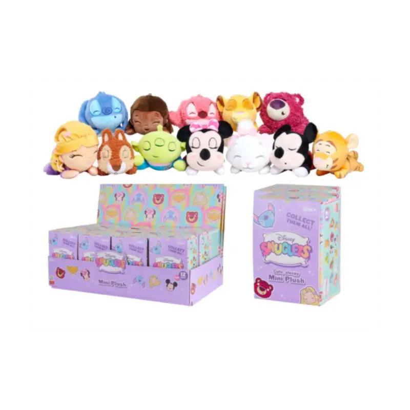DISNEY - Serie 1 - Display of 12 'Snuglets' Blind Box soft toys - 14cm Snelle Levering