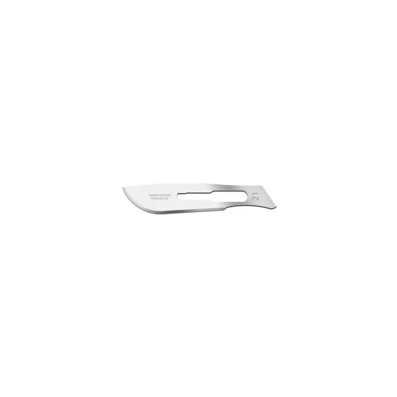Bestel Nu Box of 100 No.21 Curved Blades for No.4 scalpel (was SM0107)