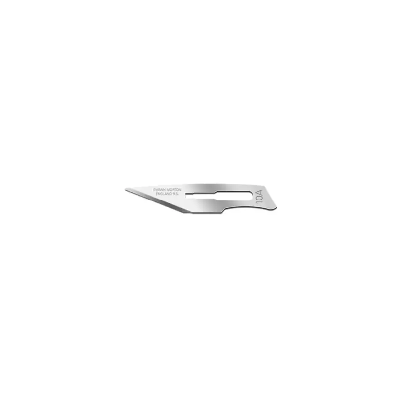 Box of 100 No.10A Straight Blades for No.3 scalpel (was SM0102) Laatste Versie