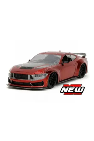 Superprijs Ford mustang dark horse 2024 rouge Miniatuur