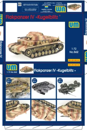 Flakpanzer IV 'Kugelblitz' Schaalmodel Snelle Levering