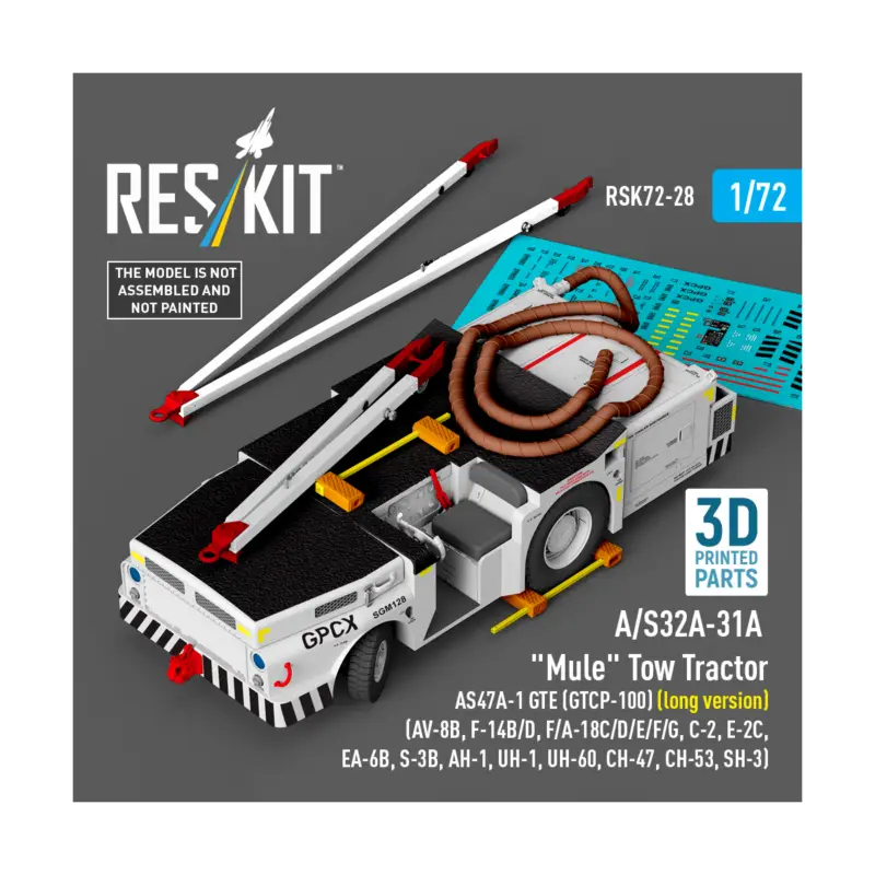 A/S32A-31A 'Mule' Tow Tractor AS47A-1 GTE (GTCP-100) (long version) (AV-8B, F-14B/D, F/A-18C/D/E/F/G, C-2, E-2С, EA-6B, S-3B, AH Uitverkoop