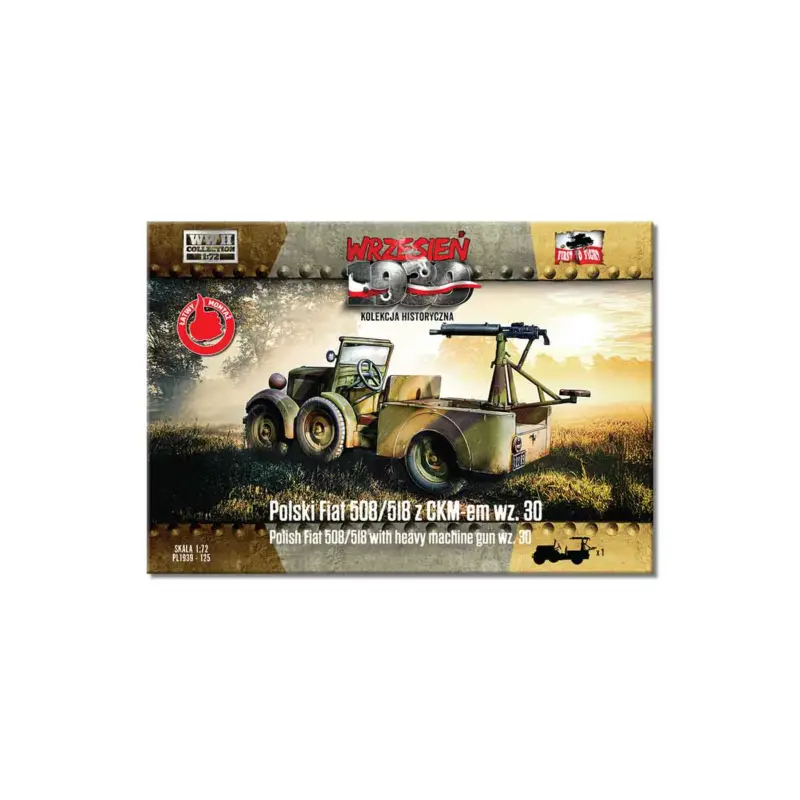 Superprijs Polski Fiat 508/518 with heavy machine gun wz.30Attention!!! The booklet is in Polish and English.
