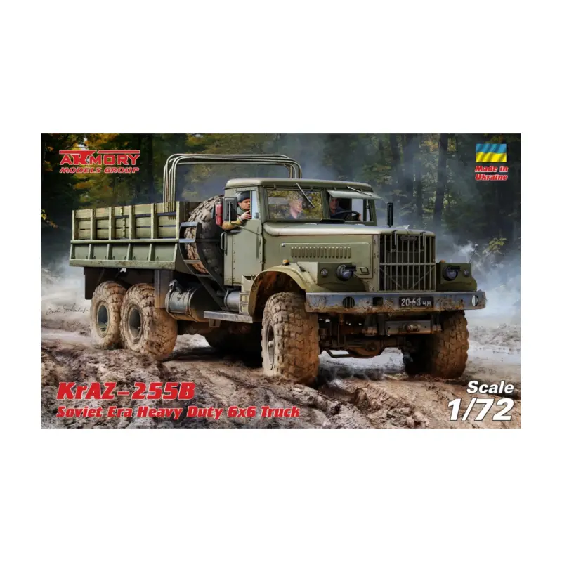 Bestel Nu KrAZ-255B Soviet Era Heavy Duty 6x6 cargo truck Schaalmodel