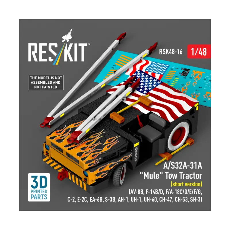 A/S32A-31A 'Mule' Tow Tractor (short version) (AV-8B, F-14B/D, F/A-18C/D/E/F/G, C-2, E-2С, EA-6B, S-3B, AH-1, UH-1, UH-60, CH-47 Shop Nu