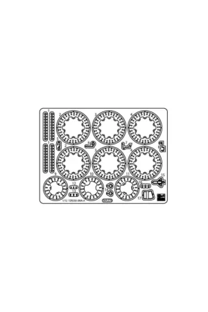 Plastic motorcycle model kit - Photo-etched parts for Yamaha TZR250 Schaalmodel Direct Verzonden