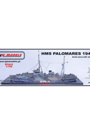 Bestel Nu H.M.S. Palomares 1943 anti-aircraft ship COMING SOON!!! Schaalmodel