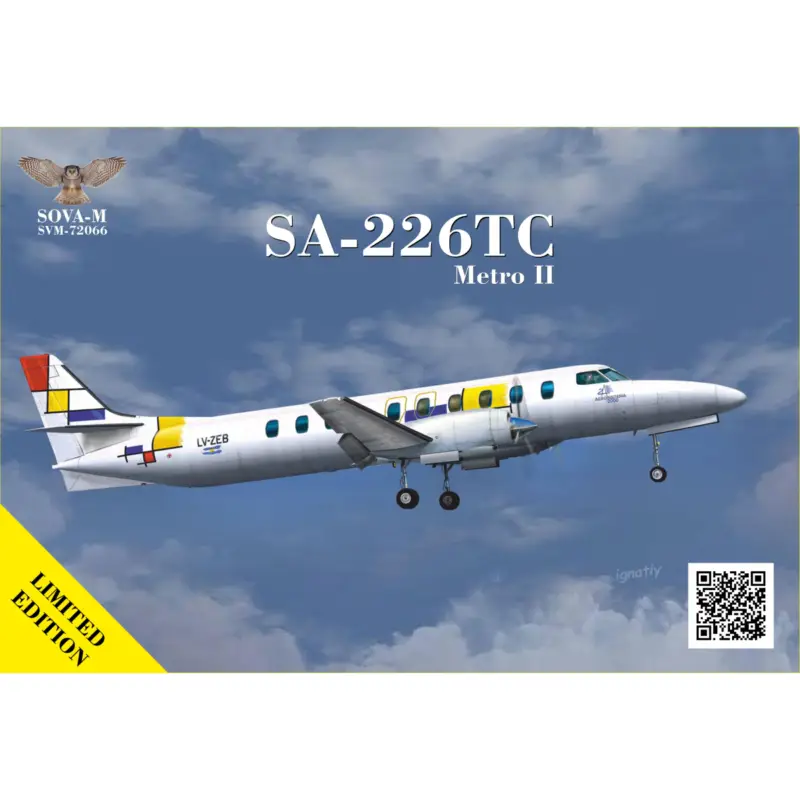Finale Uitverkoop SA-226TS Regional airliner Schaalmodel