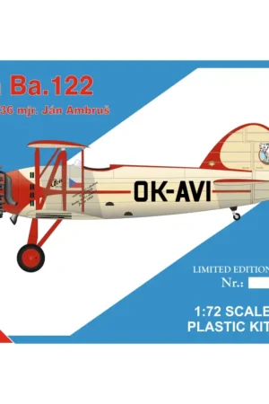 Merkproduct Avia Ba.122 OK-AVI Berlin 36 1 decal. version for Czechoslovakia RP+PE Schaalmodel