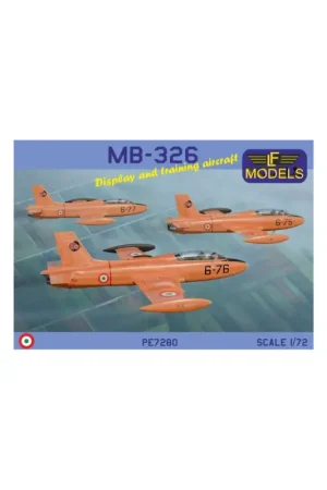MB 326 Display and training aircraft Complete plastic kit from our new CNC milling moulds with 4 decal options (Italian AF). Hoge Kwaliteit