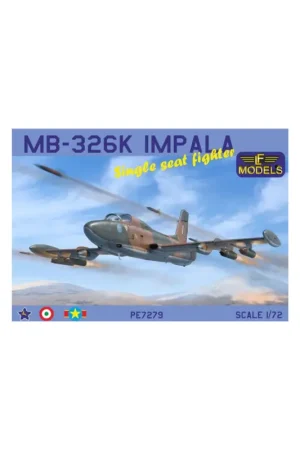 MB 326K Impala single seat fighter Complete plastic kit from our new CNC milling moulds with 3 decal options (1x SAAF, 1x Italia Koop Vandaag