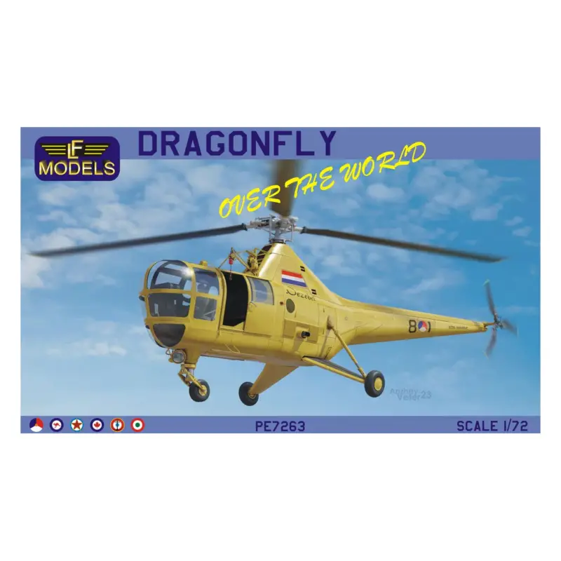 Westland WS-51 Dragonfly - over the world Complete plastic kit from new moulds, photo etched parts, clear injected canopies and Nieuw