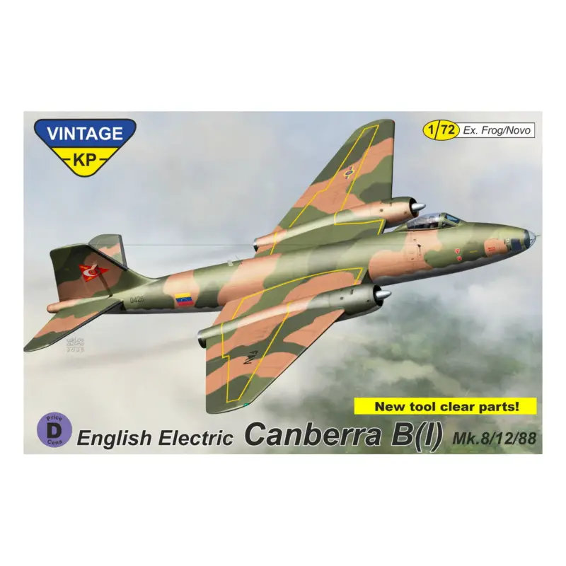 Favoriet Canberra B (I) Mk.12 ex-Novo, new tool clear parts Schaalmodel
