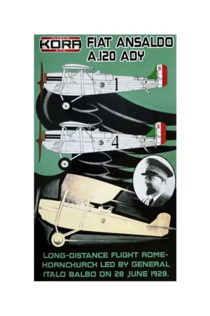 Lage Prijs Ansaldo A.120 ADY Long distance flight Rome-Hornchurch June 1928 Schaalmodel