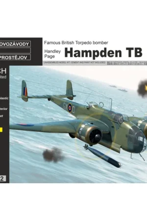 Meest Verkocht H.P. Hampden TB Mk.I ex-Valom, new clear parts, incl. paint mask Schaalmodel