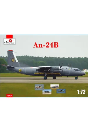 Goedkoop Antonov An-24B Ukrainian Air Forces Schaalmodel