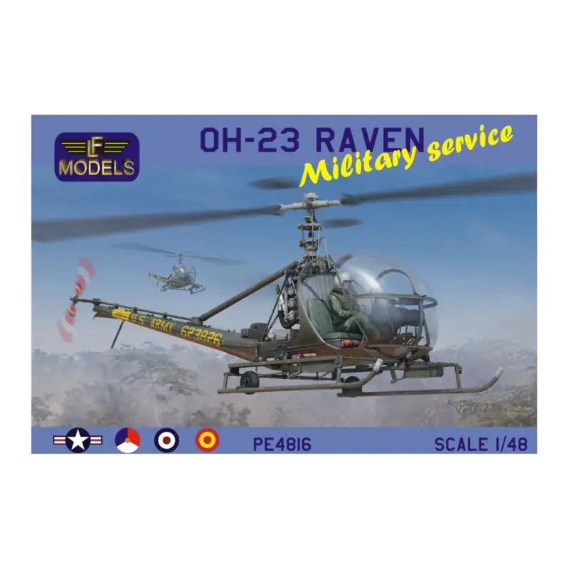 Beste Prijs Hiller OH-23 Raven Military service Schaalmodel