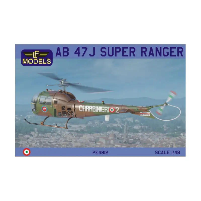 Speciale Aanbieding AB 47J Super Ranger (Carabinieri, SAR rescue, Italian AF) Complete plastic kit with photo etched parts, clear injected canopies