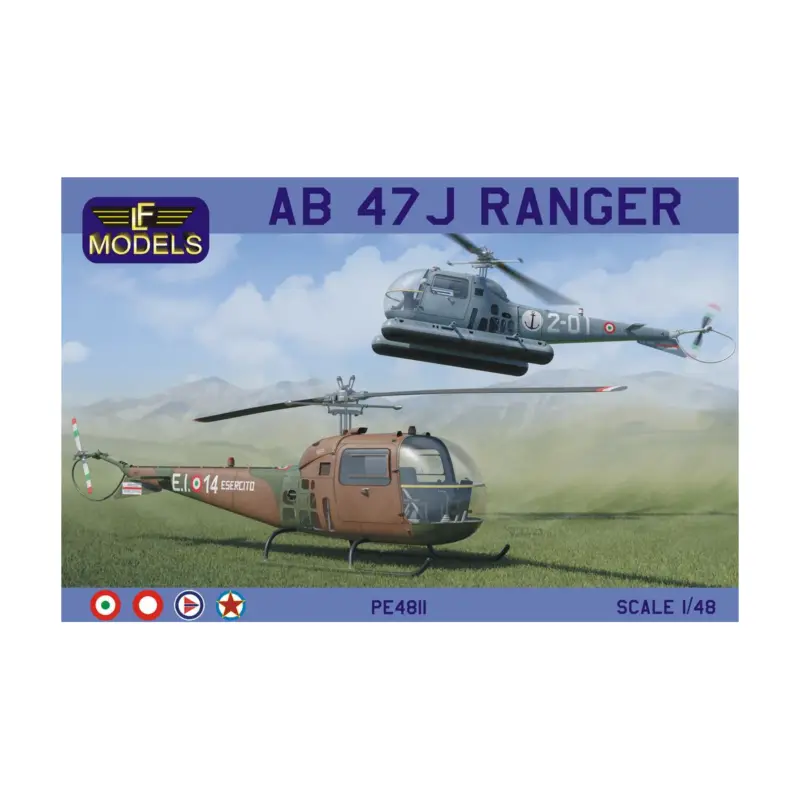 Snelle Levering AB 47J Super Ranger (Carabinieri, SAR rescue, Italian AF) Complete plastic kit with photo etched parts, clear injected canopies