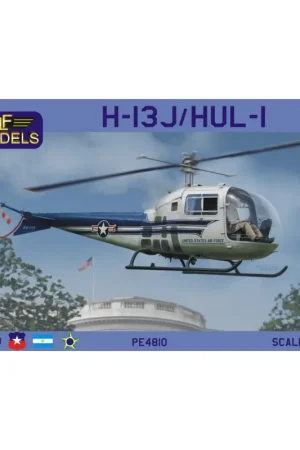 Laatste Versie H-13J/HUL-1 (US VIP Transport, US Navy, Brazil, Argentina, Chile) Complete plastic kit with photo etched parts, clear injected c