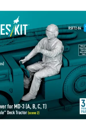 Weekendaanbieding Driver for MD-3 'Mule' Deck Tractor (scene 2) (1 pcs) (designed to be used with Reskit kits) (3D Printed) [MD-3A, MD-3B, MD-3C,