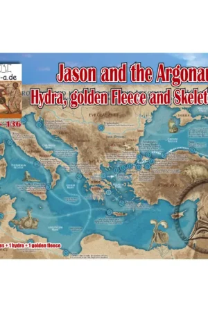 Lage Prijs Set 136 includes the king and Jason with the skeleton army, Hydra and the golden fleece.