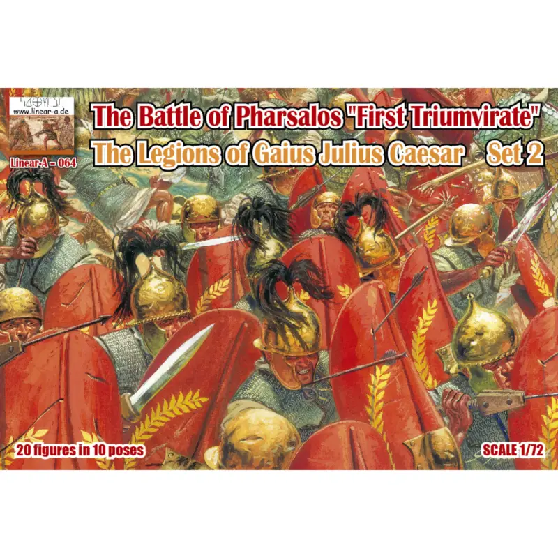 THE BATTLE OF PHARSALOS 'FIRST TRIUMVIRATE' THE LEGIONS OF GAIUS JULIUS CAESAR SET 2 20 figures in 10 poses (3D-PRINTED) Beperkt Aanbod