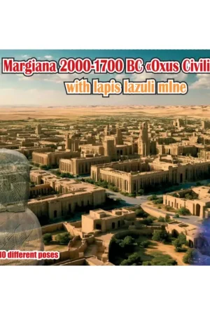 Gecertificeerd MARGIANA 2000 BC - 1700 BC 'Oxus civilization' 'with lapis lazuli mine' 10 figures in 10 different poses (3D-Printed)