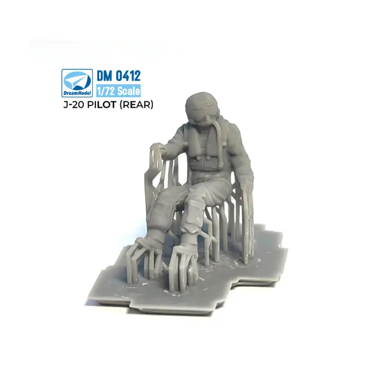 PLAAF Pilots for Chengdu J-20 S (rear) 3D-Printed Figuren Laatste Versie