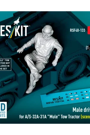 Hete Deal Male driver for A/S-32A-31A 'Mule' Tow Tractor (scene 1) (1 pcs) (3D Printed) (1/48)