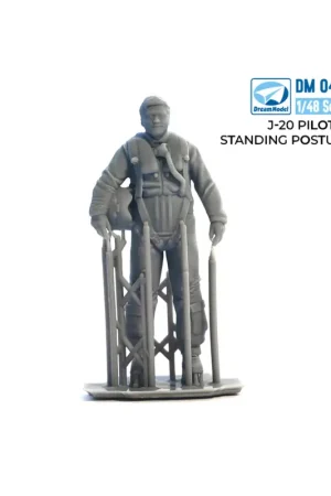 Veilige Betaling PLAAF Pilots for Chengdu J-20 ( in stand position) 3D-Printed Figuren