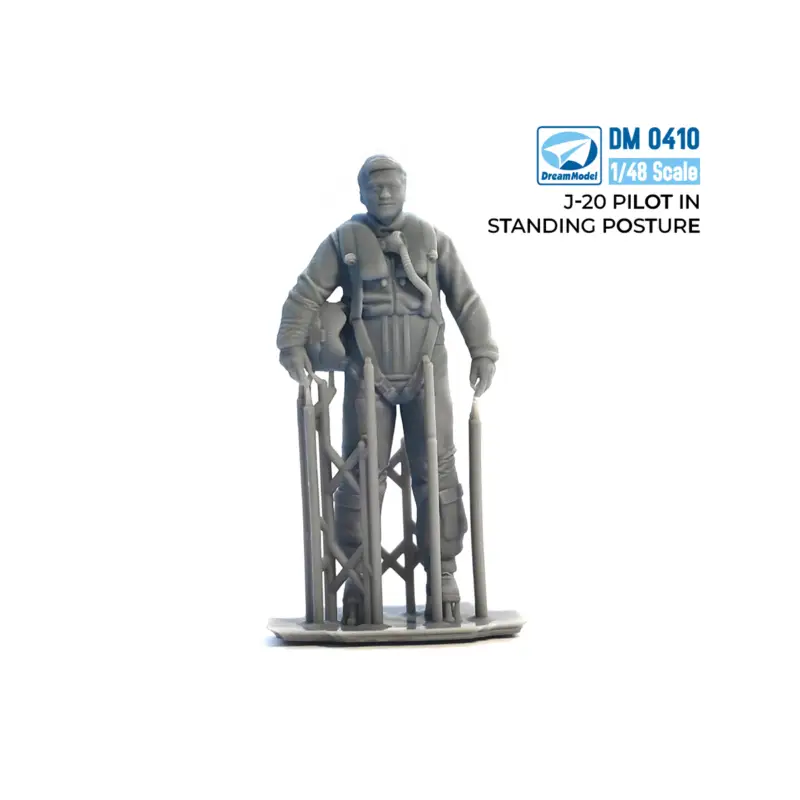 Veilige Betaling PLAAF Pilots for Chengdu J-20 ( in stand position) 3D-Printed Figuren