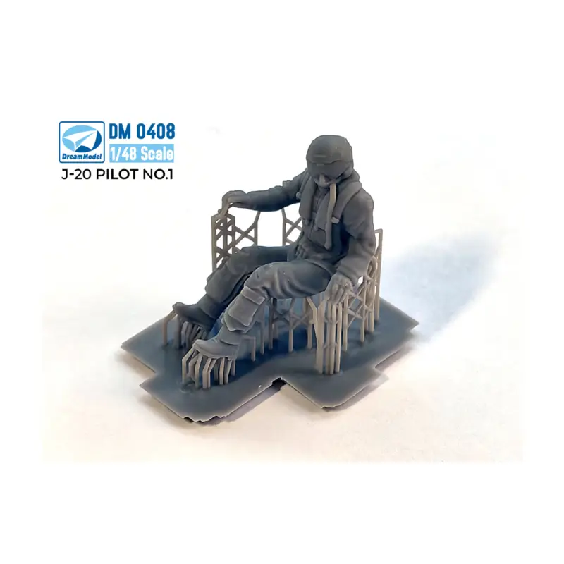 Op = Op PLAAF Pilots for Chengdu J-20 NO.1 3D-Printed Figuren
