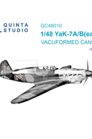 Yakovlev Yak-7A/Yak-7B early vacuumed clear canopy (all kits) Veilige Betaling