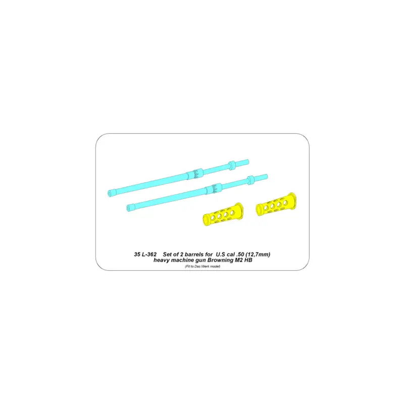 Set of 2 barrels for U.S cal .50 Browning M2 HB Lage Prijs