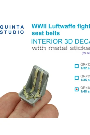WWII German fighter seat belts (with metal buckles) (All kits) Betaalbaar