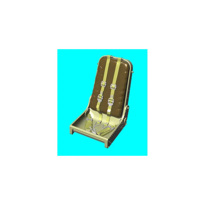 Me 262 3D printed seat for Hasegawa, Tamiya kit Direct Verzonden