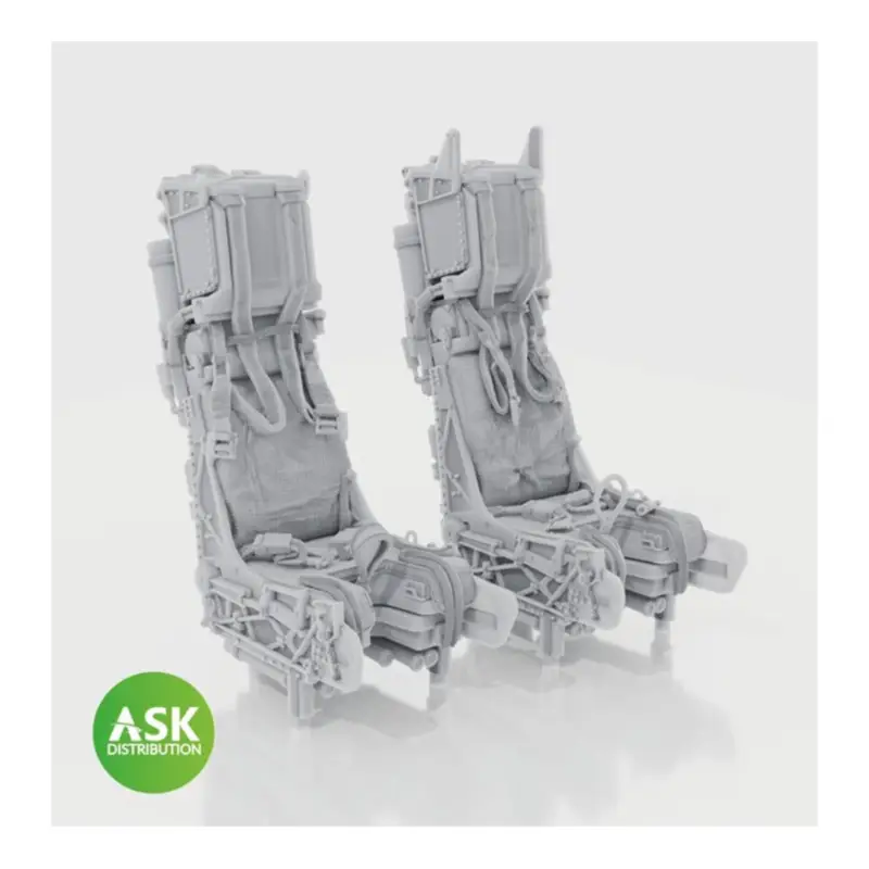 SJU-17 Ejection seat with seat belts - 2 pcs recommended for Grumman F-14D Tomcat - (designed to be used with Tamiya kits) Exclusieve Aanbieding