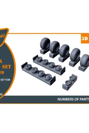 Koop Online Jaguar Wheels set weighted for Airfix kit
