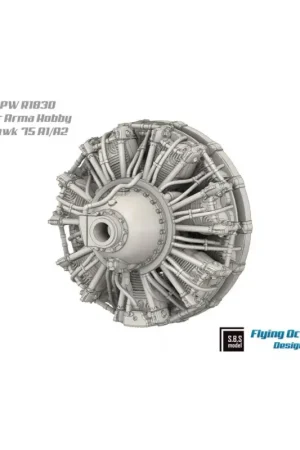 Gratis Retour Curtiss H-75 A1/A2 Hawk engine set Arma Hobby 3D printed resin