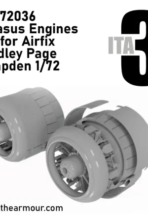 Bristol Pegasus Engines (2) with Cowls Handley-Page Hampden (designed to be used with Airfix kits) Shop Nu