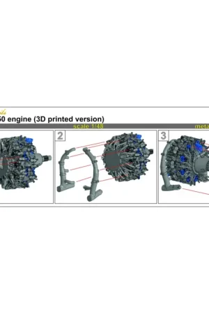 Wright R-3350 engine (3D printed version) Nieuw