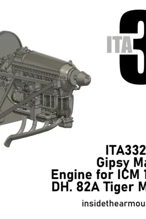 Gipsy Major for ICM DH.82A Tiger Moth (1/32)a one piece 1/32 Gipsy Major for ICM DH.82A Tiger Moth Includes a huge amount of det Lage Prijs