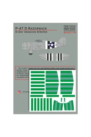 P-47 D Razorback. D-Day Invasion Stripes Beste Prijs