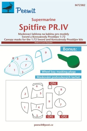 Direct Verzonden Supermarine Spitfire Pr.IV (designed to be used with Kovozavody Prostejov and Sword kits)