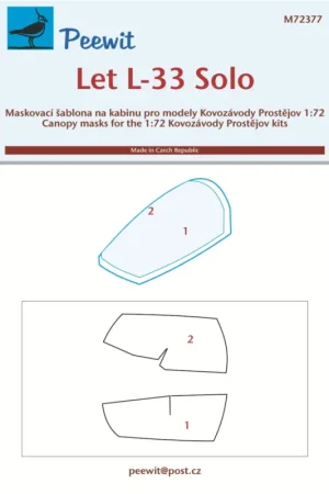 Premium Let L-33 Solo (designed to be used with Kovozavody Prostejov kits)