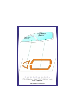 MB 326 Impala canopy frame paint mask (designed to be used with LF Models kits) Lage Prijs