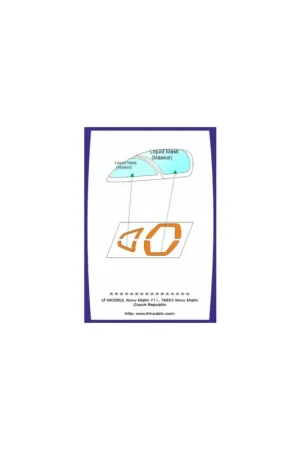 Goedkoop MB 326 Impala canopy frame paint mask (designed to be used with LF Models kits)